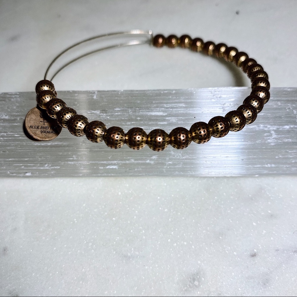 Alex and Ani Copper Bead Bangle